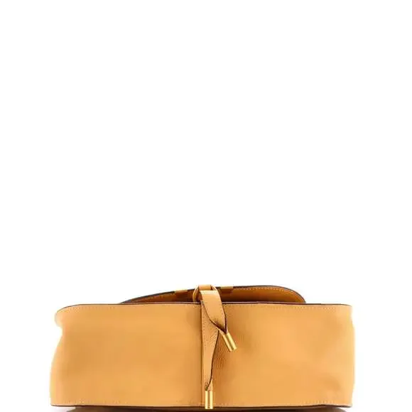 Chloe Marcie Satchel Leather Medium #241163C14B - Picture 4 of 7